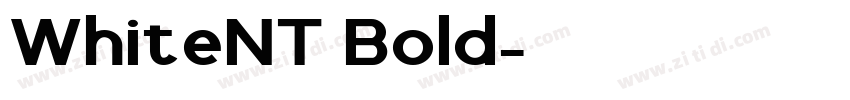 WhiteNT Bold字体转换